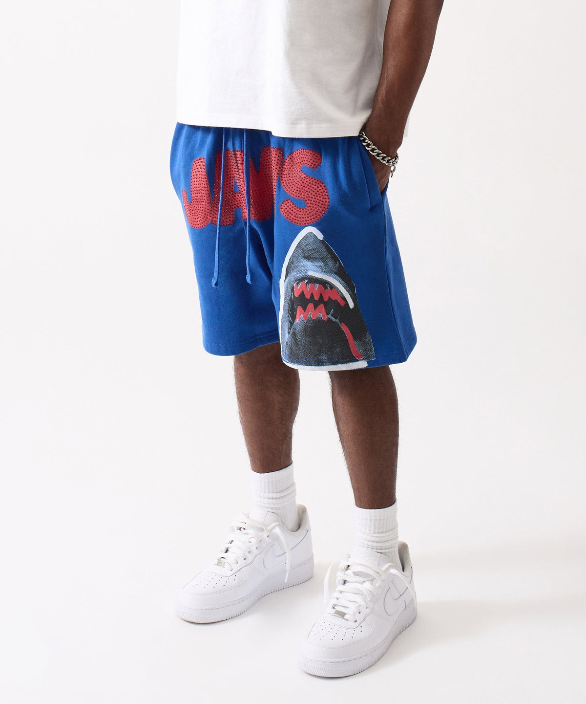 Reason Clothing Classic | Jaws Fleece Short - Blue