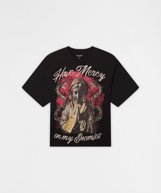 Reason Clothing Exclusive | Plus Size Mercy Gold Short Sleeve Tee - Black