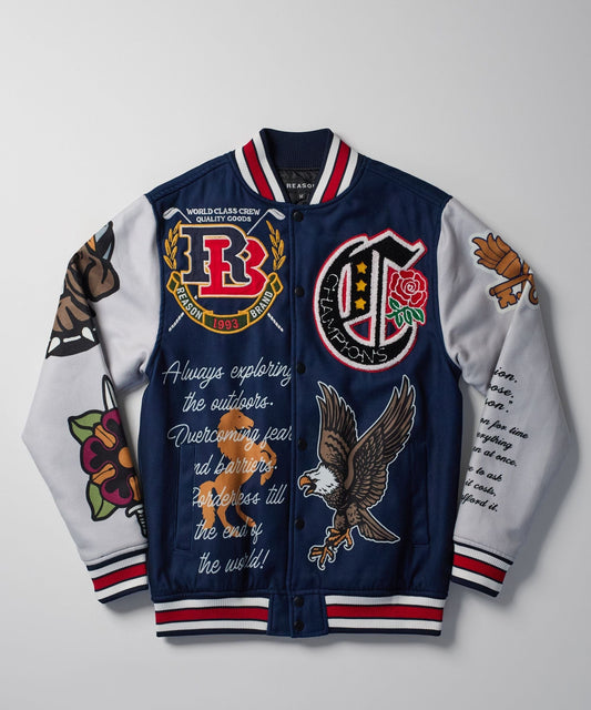 Reason Clothing Quality | Fearless Varsity Jacket