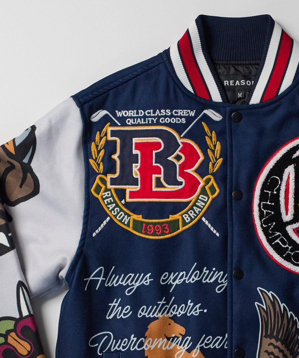 Reason Clothing Quality | Fearless Varsity Jacket