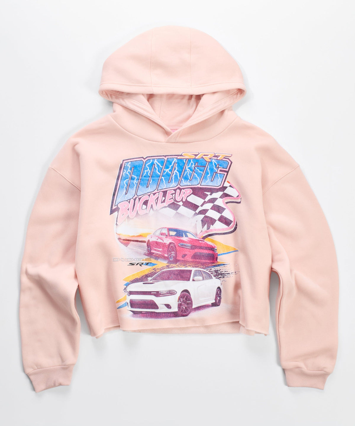 Reason Clothing Signature | Womens Dodge Buckle Up Crop Hoodie