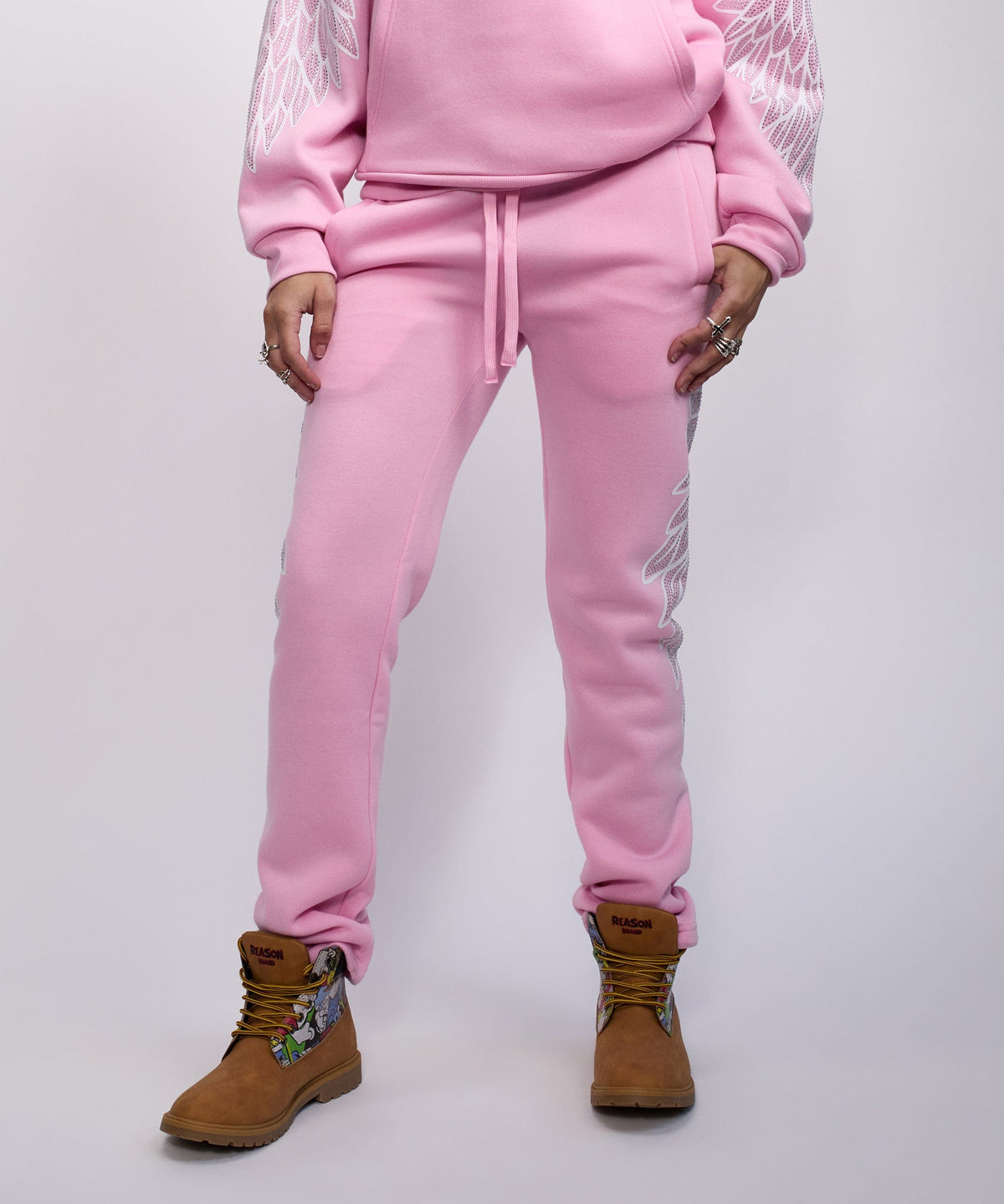 Reason Clothing Deals | Fly Higher Rhinestone Jogger