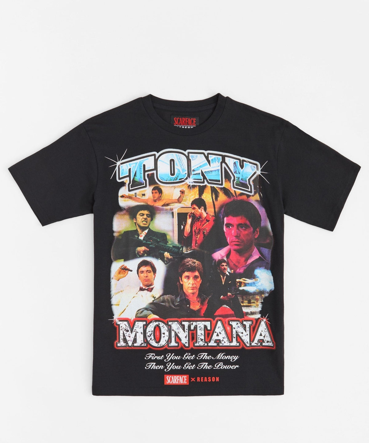 Reason Clothing Recommended | Plus Size Scarface Who To Trust Short Sleeve Tee - Black