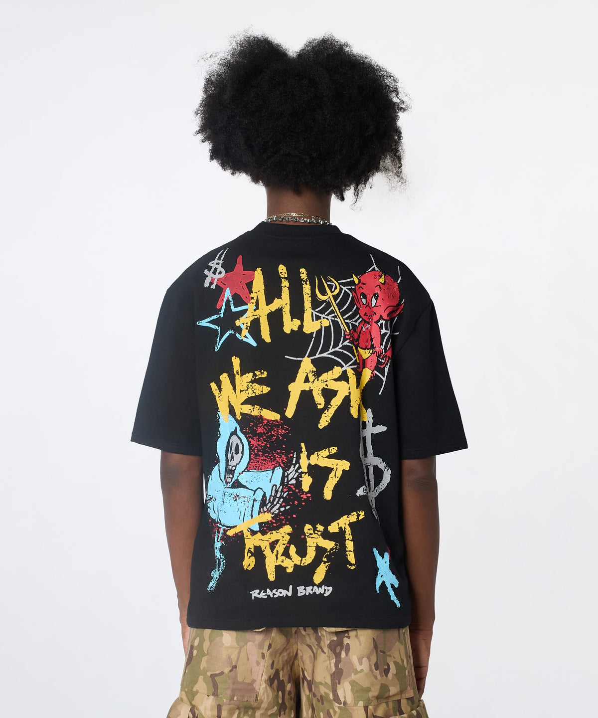 Reason Clothing Featured | All We Ask Is Trust Graphic Short Sleeve Tee - Black