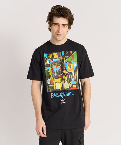 Reason Clothing Premium | Basquiat Two Sided Coin Tee - Black