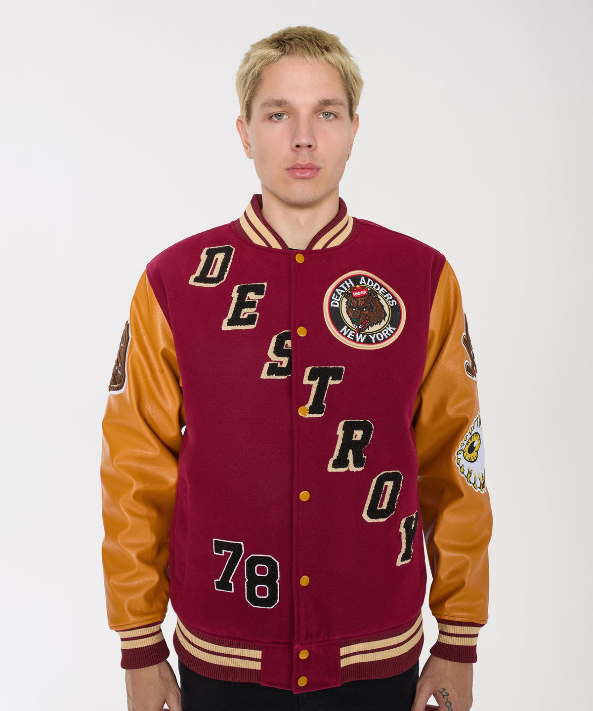 Reason Clothing Trusted | Destroy Varsity Jacket