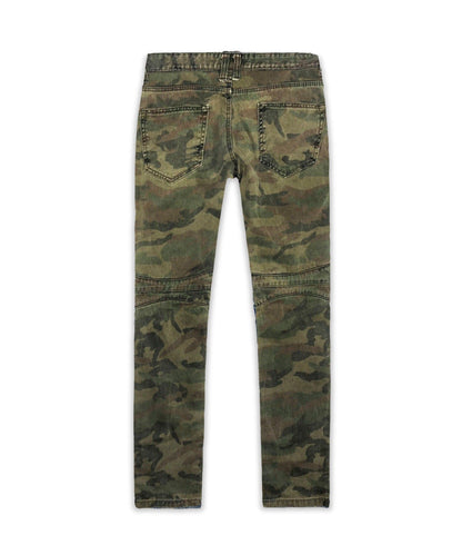 Reason Clothing Popular | Distressed Camo Denim Pant