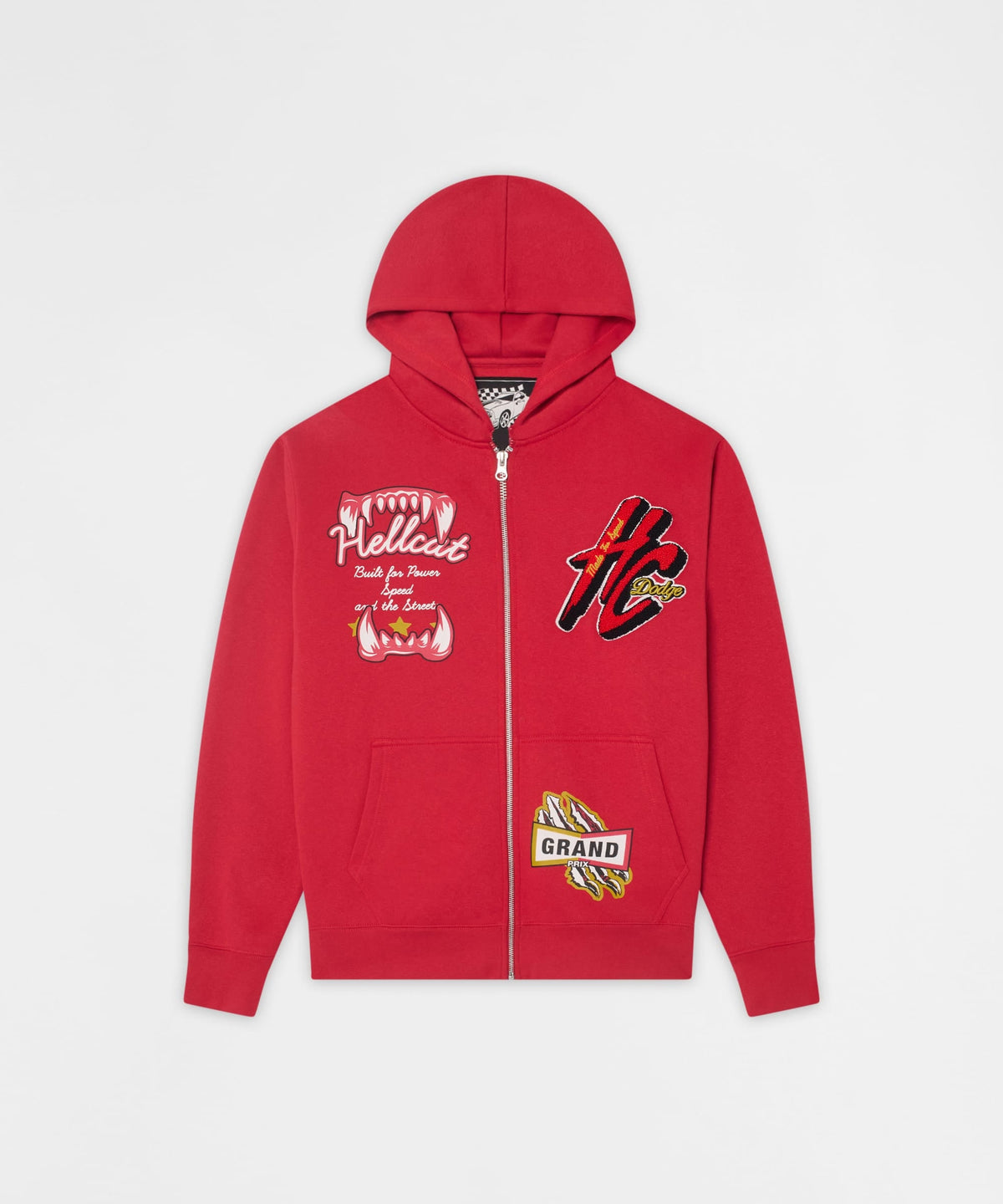 Reason Clothing Special Offer | Hellcat Full Zip Hoodie - Red