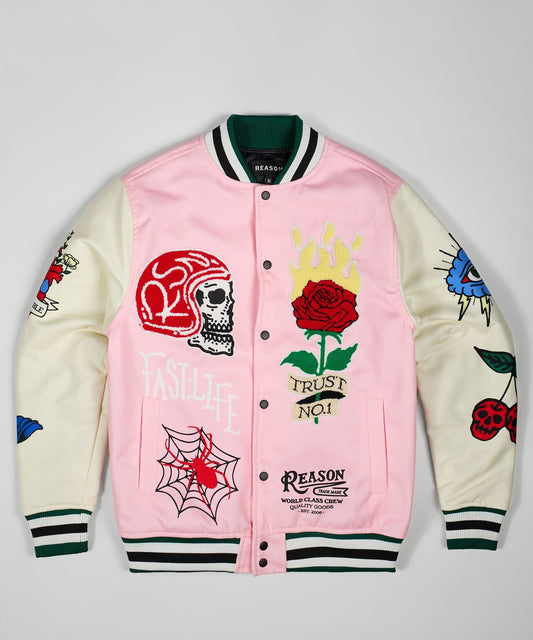 Reason Clothing Latest | Bridges Burn Bomber Jacket
