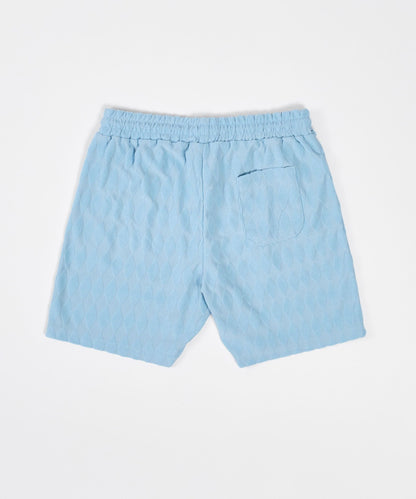 Reason Clothing New | Diamond Plate Towel Short - Light Blue