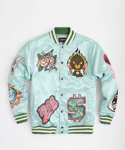 Reason Clothing Premium | No New Varsity Jacket