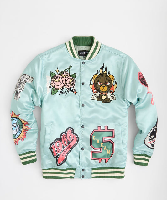 Reason Clothing Premium | No New Varsity Jacket