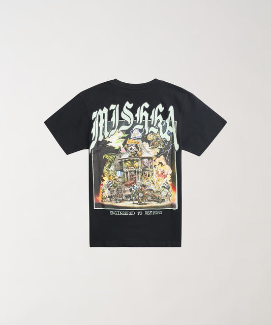 Reason Clothing Latest | Mishka Haunted Short Sleeve Tee - Black