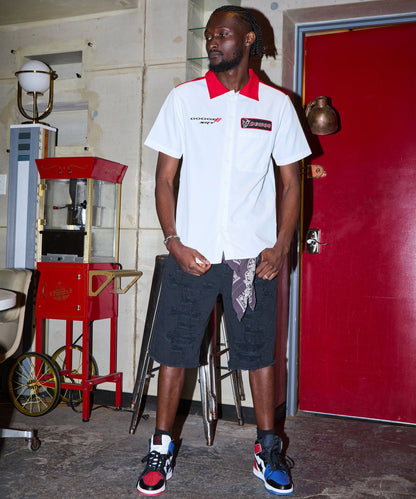 Reason Clothing Trusted | Destroyed Denim Shorts