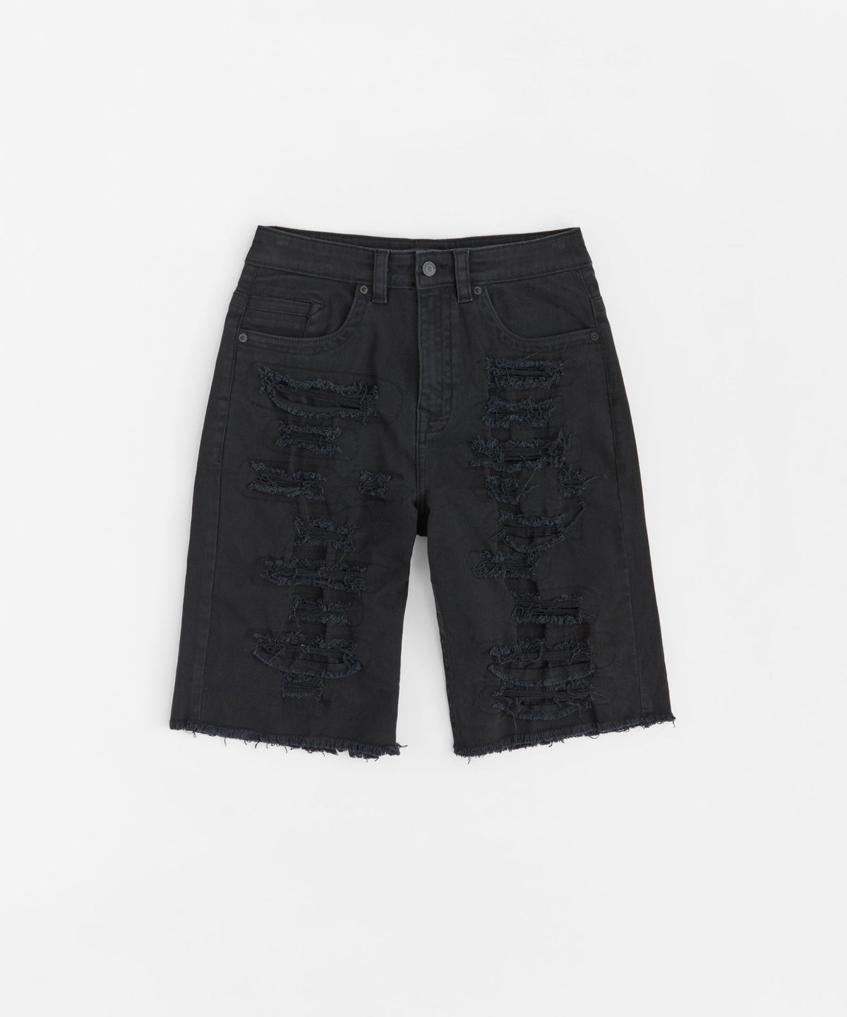 Reason Clothing Trusted | Destroyed Denim Shorts