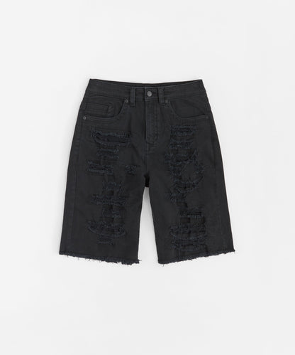 Reason Clothing Trusted | Destroyed Denim Shorts