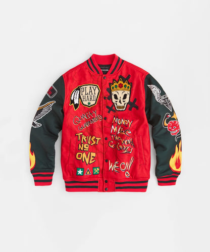 Reason Clothing Value | Work Hard Varsity Jacket