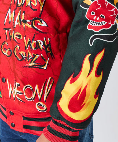 Reason Clothing Value | Work Hard Varsity Jacket