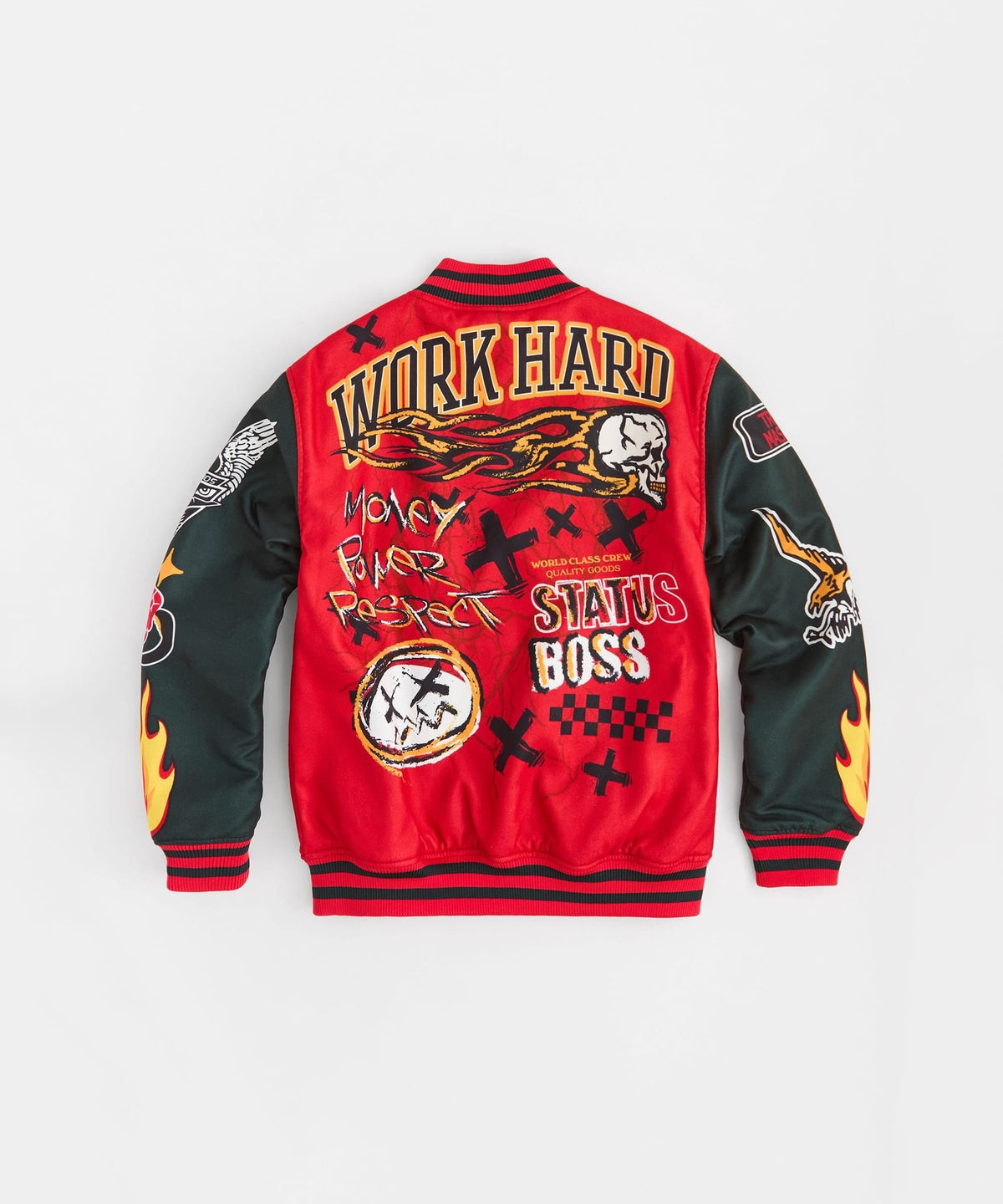 Reason Clothing Value | Work Hard Varsity Jacket