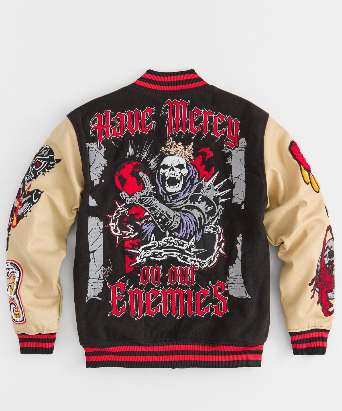 Reason Clothing Latest | Mercy Varsity Jacket Pu