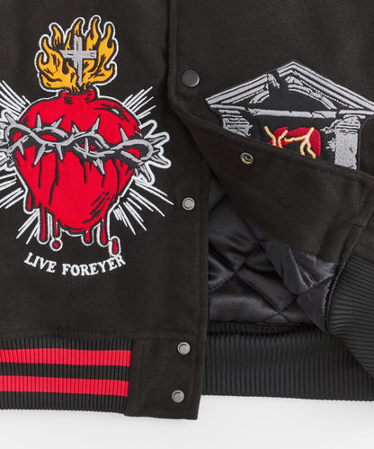 Reason Clothing Latest | Mercy Varsity Jacket Pu