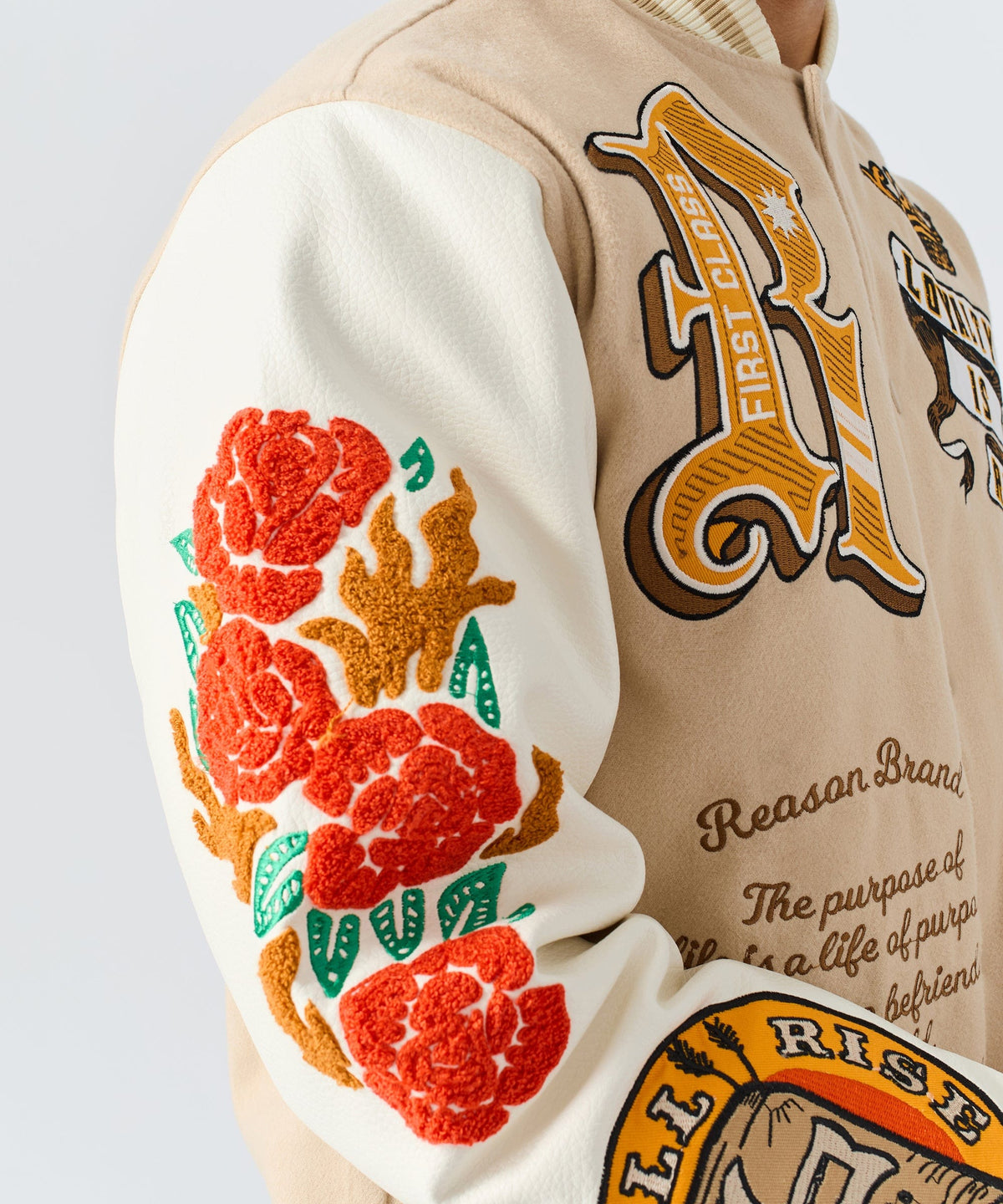 Reason Clothing Classic | Loyalty Varsity Jacket Pu