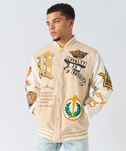 Reason Clothing Classic | Loyalty Varsity Jacket Pu