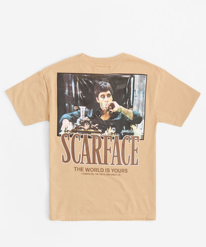Reason Clothing Premium | Scarface Embroidered The World Is Yours - Khaki