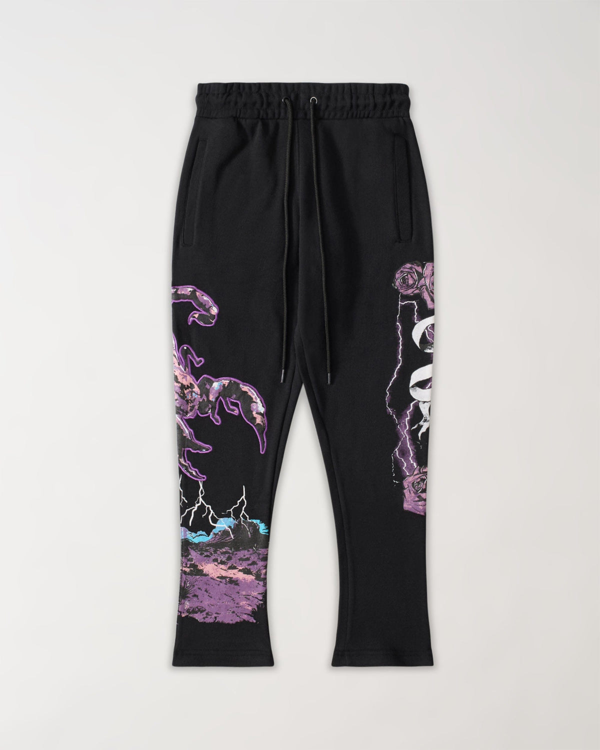 Reason Clothing Sale | All We Ask Is Trust Applique Jogger - Black