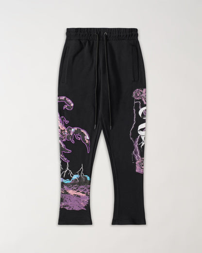 Reason Clothing Sale | All We Ask Is Trust Applique Jogger - Black