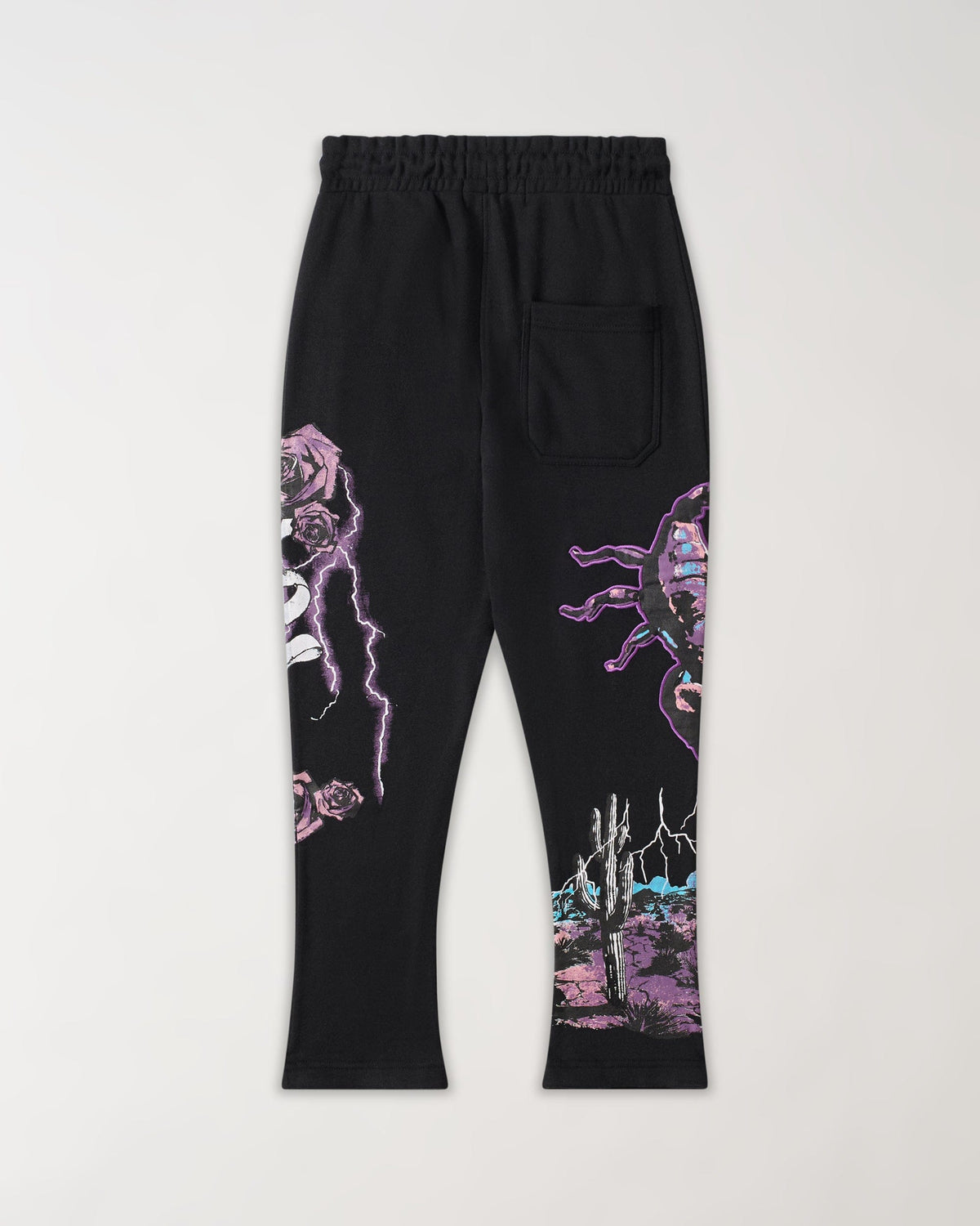 Reason Clothing Sale | All We Ask Is Trust Applique Jogger - Black