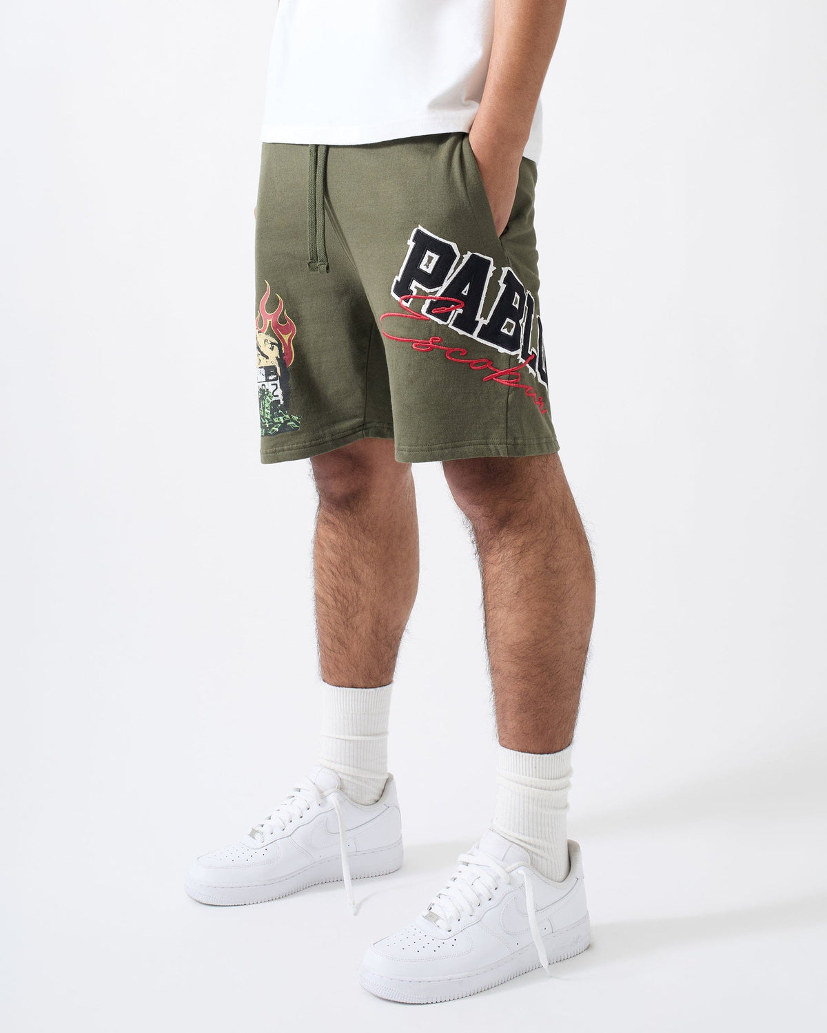 Reason Clothing Sale | Pablo Mugshot Short - Olive Green