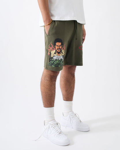 Reason Clothing Sale | Pablo Mugshot Short - Olive Green