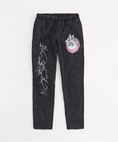 Reason Clothing Recommended | Mishka Hand Eye Washed Sweatpants - Black