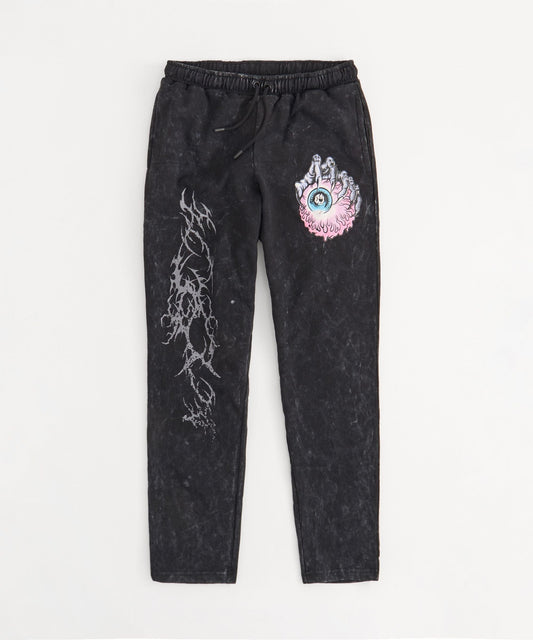 Reason Clothing Recommended | Mishka Hand Eye Washed Sweatpants - Black