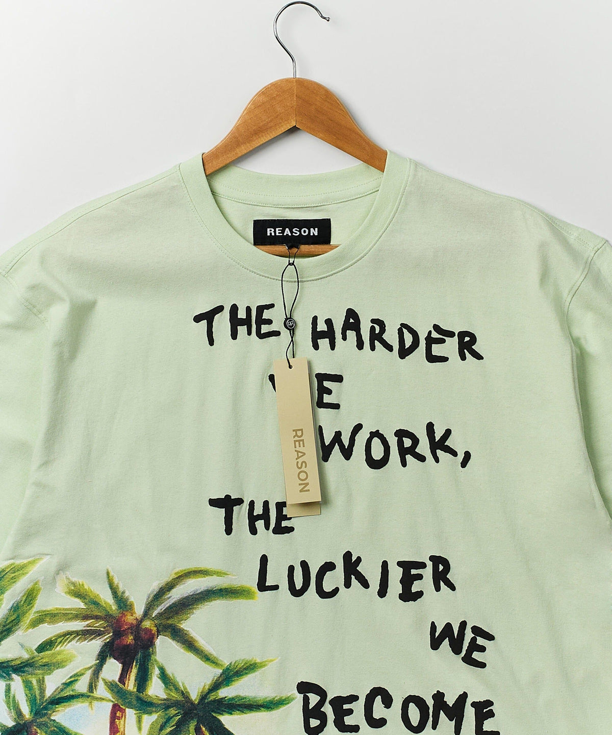 Reason Clothing Essential | Luckier We Become Box Tee - Olive Green