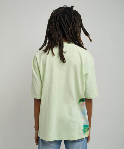 Reason Clothing Essential | Luckier We Become Box Tee - Olive Green