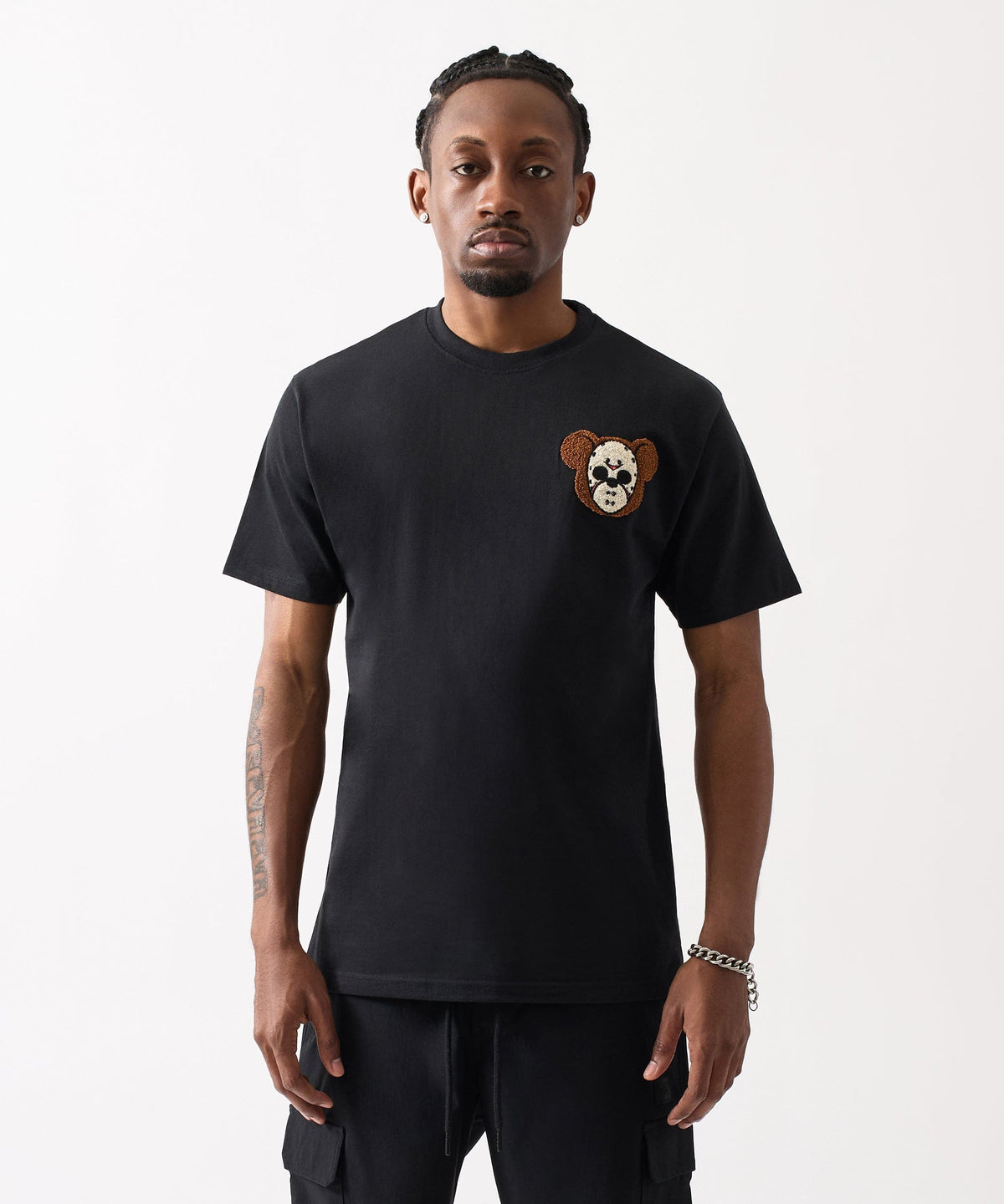 Reason Clothing Customer Favorite | Chest Hit Embroidered Tee - Black