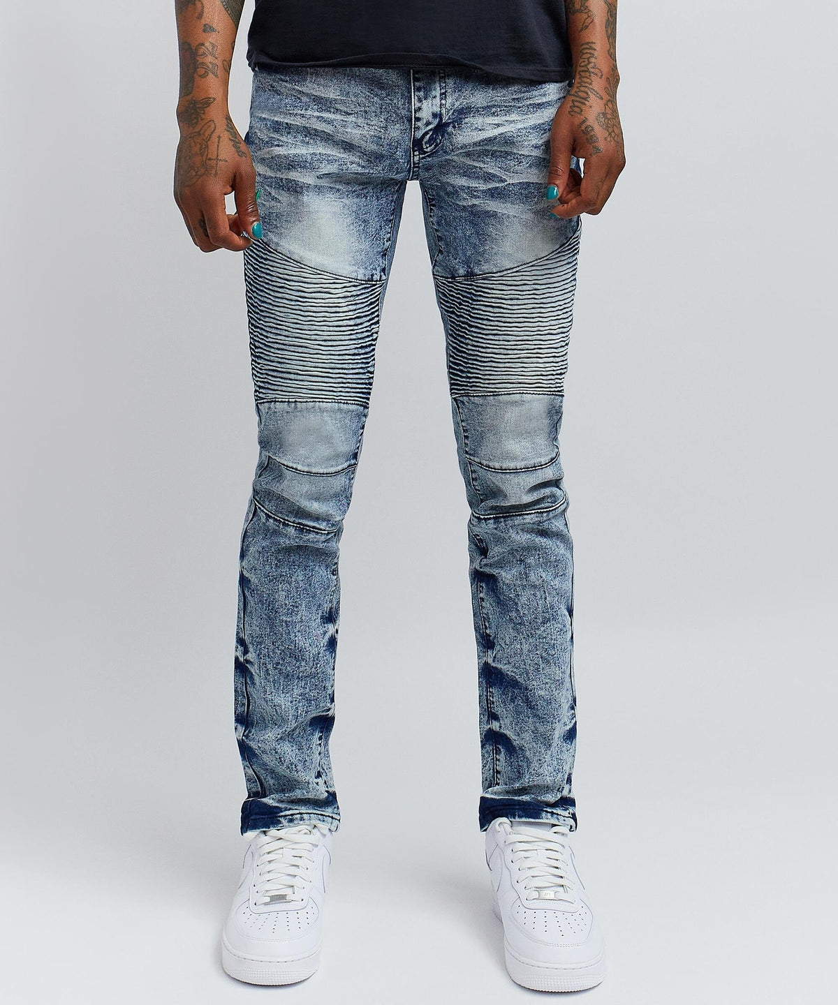 Reason Clothing Featured | Plus Size Wright Denim Jeans - Blue
